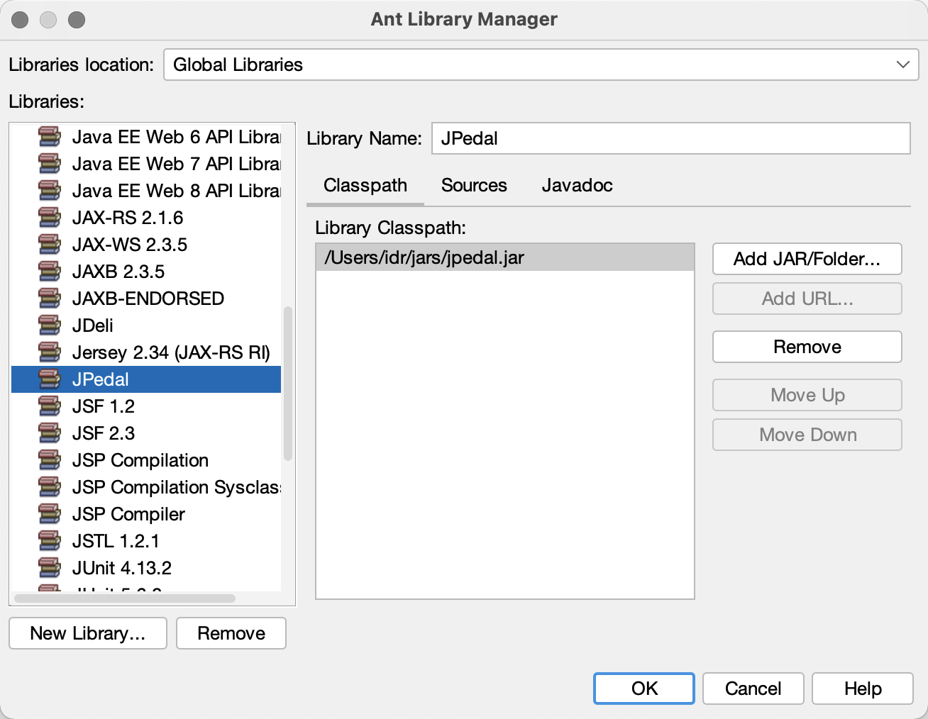 BuildVu Ant Library Manager