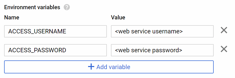 authentication setting