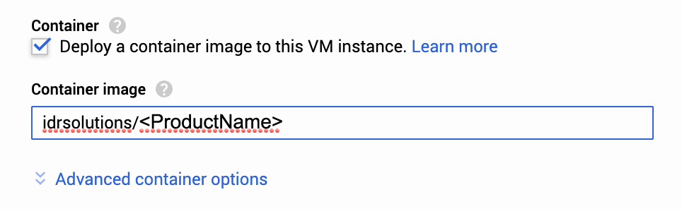 container image deployment