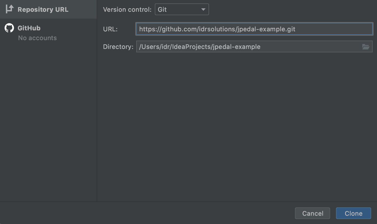 git clone panel